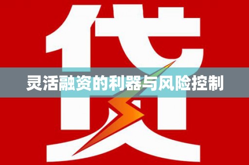鄞州灵活融资的利器与风险控制